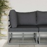 Mobilier de jardin Noir et anthracite 71,5 x 71,5 x 71 cm Métal 528707528707