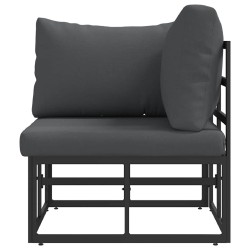 Mobilier de jardin Noir et anthracite 71,5 x 71,5 x 71 cm Métal 528707528707