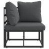 Mobilier de jardin Noir et anthracite 71,5 x 71,5 x 71 cm Métal 528707528707