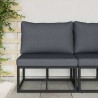 Mobilier de jardin Noir et anthracite 70 x 71,5 x 71 cm Métal 528708528708
