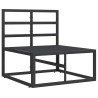 Mobilier de jardin Noir et anthracite 70 x 71,5 x 71 cm Métal 528708528708