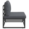 Mobilier de jardin Noir et anthracite 70 x 71,5 x 71 cm Métal 528708528708
