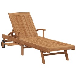 Chaise longue Marron 195 x 59 x 78,5 cm Bois de teck massif 528711528711