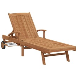 Chaise longue Marron 195 x 59 x 78,5 cm Bois de teck massif 528711528711