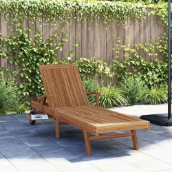 Chaise longue Marron 195 x 59 x 78,5 cm Bois de teck massif 528711528711