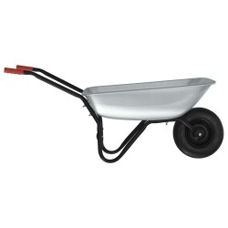 Brouette Argent et noir 133 x 62,5 x 58 cm Acier 528713528713
