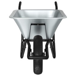 Brouette Argent et noir 141 x 60 x 57 cm Acier 528718528718