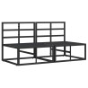 Mobilier de jardin 2 Pièce Noir et anthracite 70 x 71,5 x 71 cm 528721528721