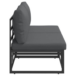 Mobilier de jardin 2 Pièce Noir et anthracite 70 x 71,5 x 71 cm 528721528721