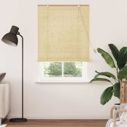 Store enrouleur avec des rideaux Nature 110 x 220 cm Bambou 528726528726