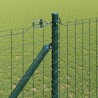 Clôture avec poteau Vert 1,2 x 25 m Acier et PVC 528733528733