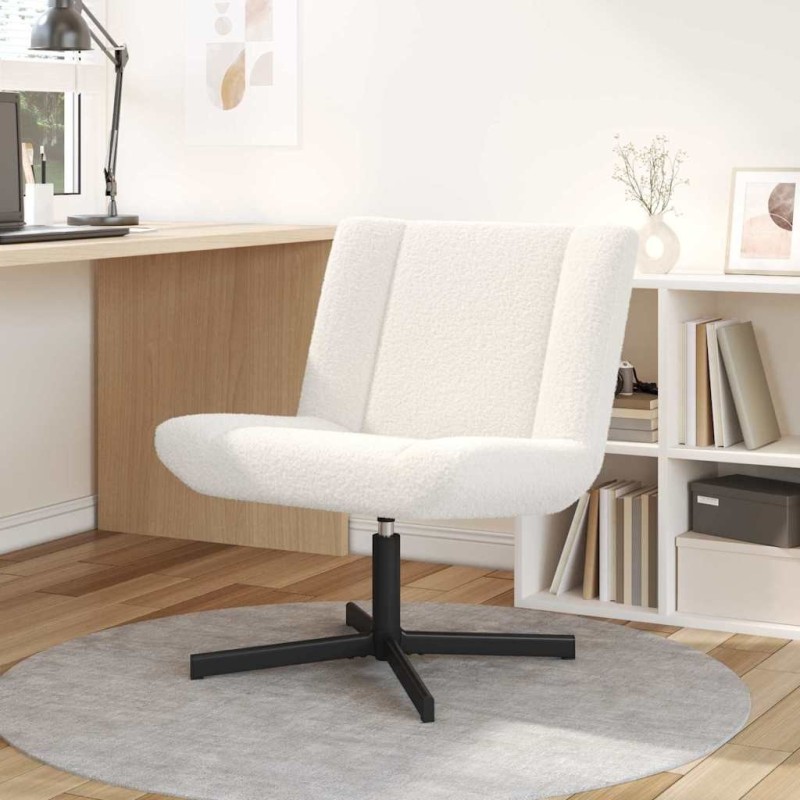 Chaise pivotante Crème 63 x 75 x 76 cm Peau de mouton 528740528740