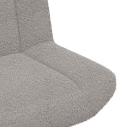 Chaise pivotante Gris clair 63 x 75 x 76 cm Peau de mouton 528741528741