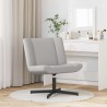 Chaise pivotante Gris nuage 63 x 75 x 76 cm tissu 528742528742