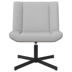 Chaise pivotante Gris nuage 63 x 75 x 76 cm tissu 528742528742