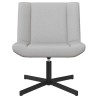 Chaise pivotante Gris nuage 63 x 75 x 76 cm tissu 528742528742