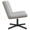 Chaise pivotante Gris nuage 63 x 75 x 76 cm tissu 528742528742