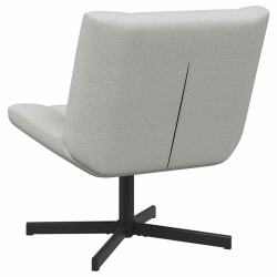 Chaise pivotante Gris nuage 63 x 75 x 76 cm tissu 528742528742