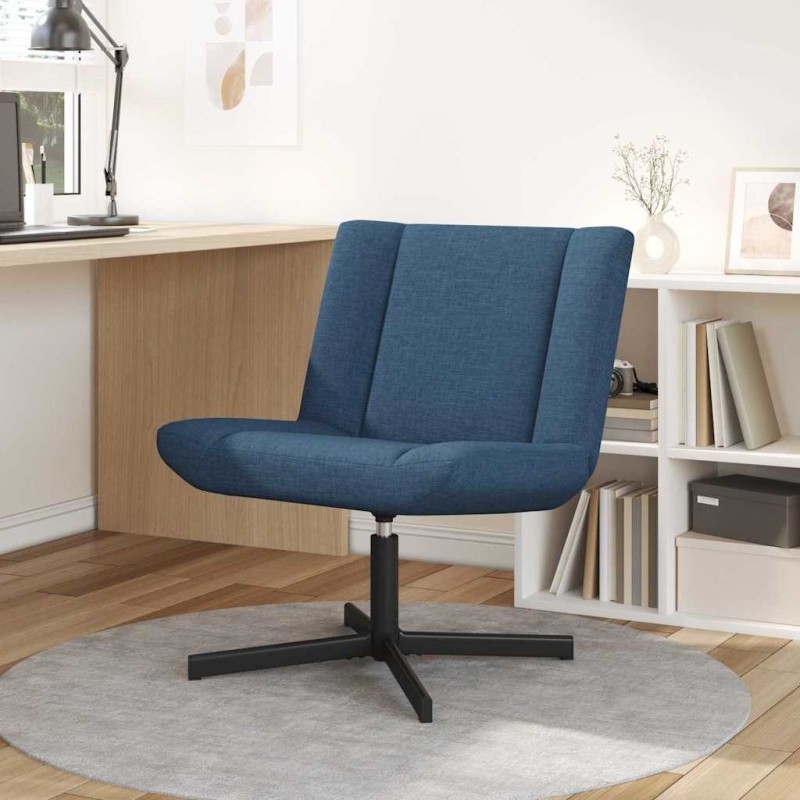 Chaise pivotante Bleu 63 x 75 x 76 cm tissu 528743528743