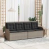 Banc de jardin Gris clair polyrotin 528745528745