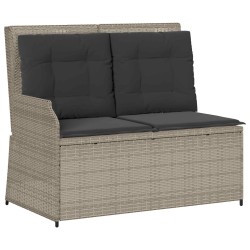 Banc de jardin Gris clair polyrotin 528745528745