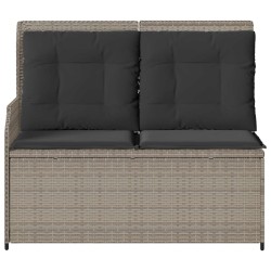 Banc de jardin Gris clair polyrotin 528745528745