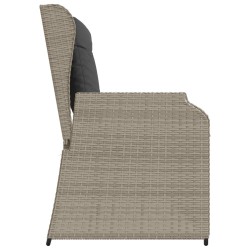 Banc de jardin Gris clair polyrotin 528745528745