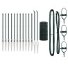 Clôture avec poteau Vert 0,4 x 25 m Acier et PVC 528748528748