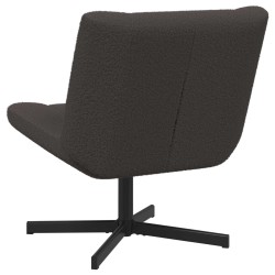 Chaise pivotante Gris foncé 63 x 75 x 76 cm Peau de mouton 528750528750