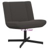 Chaise pivotante Gris foncé 63 x 75 x 76 cm Peau de mouton 528750528750