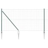 Clôture avec poteau Vert 1,4 x 10 m Acier et PVC 528753528753