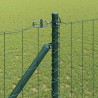Clôture avec poteau Vert 1,2 x 10 m Acier et PVC 528754528754