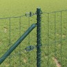 Clôture avec poteau Vert 0,4 x 50 m Acier et PVC 528763528763