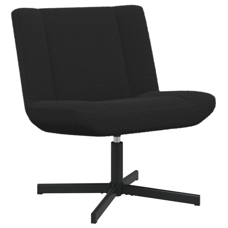 Chaise pivotante Noir 63 x 75 x 76 cm Peau de mouton 528773528773