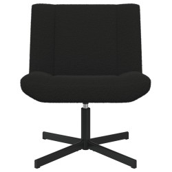 Chaise pivotante Noir 63 x 75 x 76 cm Peau de mouton 528773528773
