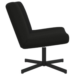 Chaise pivotante Noir 63 x 75 x 76 cm Peau de mouton 528773528773