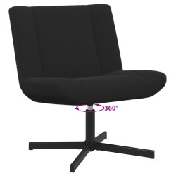 Chaise pivotante Noir 63 x 75 x 76 cm Peau de mouton 528773528773