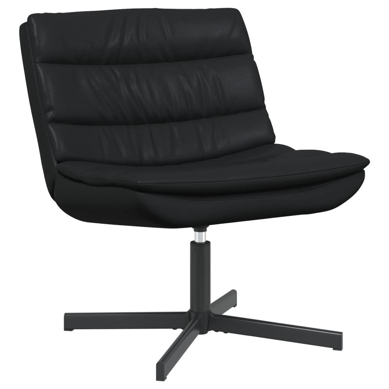 Chaise pivotante Noir 63 x 75 x 76 cm PU brillant 528776528776