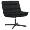 Chaise pivotante Noir 63 x 75 x 76 cm PU brillant 528776528776
