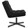 Chaise pivotante Noir 63 x 75 x 76 cm PU brillant 528776528776