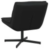 Chaise pivotante Noir 63 x 75 x 76 cm PU brillant 528776528776