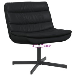 Chaise pivotante Noir 63 x 75 x 76 cm PU brillant 528776528776