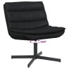 Chaise pivotante Noir 63 x 75 x 76 cm PU brillant 528776528776
