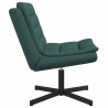 Chaise pivotante Vert foncé 63 x 75 x 76 cm tissu 528777528777