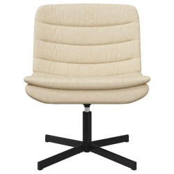 Chaise pivotante Crème 63 x 75 x 76 cm tissu 528778528778