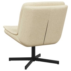 Chaise pivotante Crème 63 x 75 x 76 cm tissu 528778528778