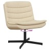 Chaise pivotante Crème 63 x 75 x 76 cm tissu 528778528778