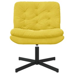 Fauteuil relaxant pivotant Jaune 63 x 75 x 76 cm Velours 528781528781