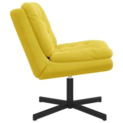 Fauteuil relaxant pivotant Jaune 63 x 75 x 76 cm Velours 528781528781