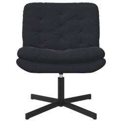 Fauteuil relaxant pivotant Noir 63 x 75 x 76 cm Velours 528782528782